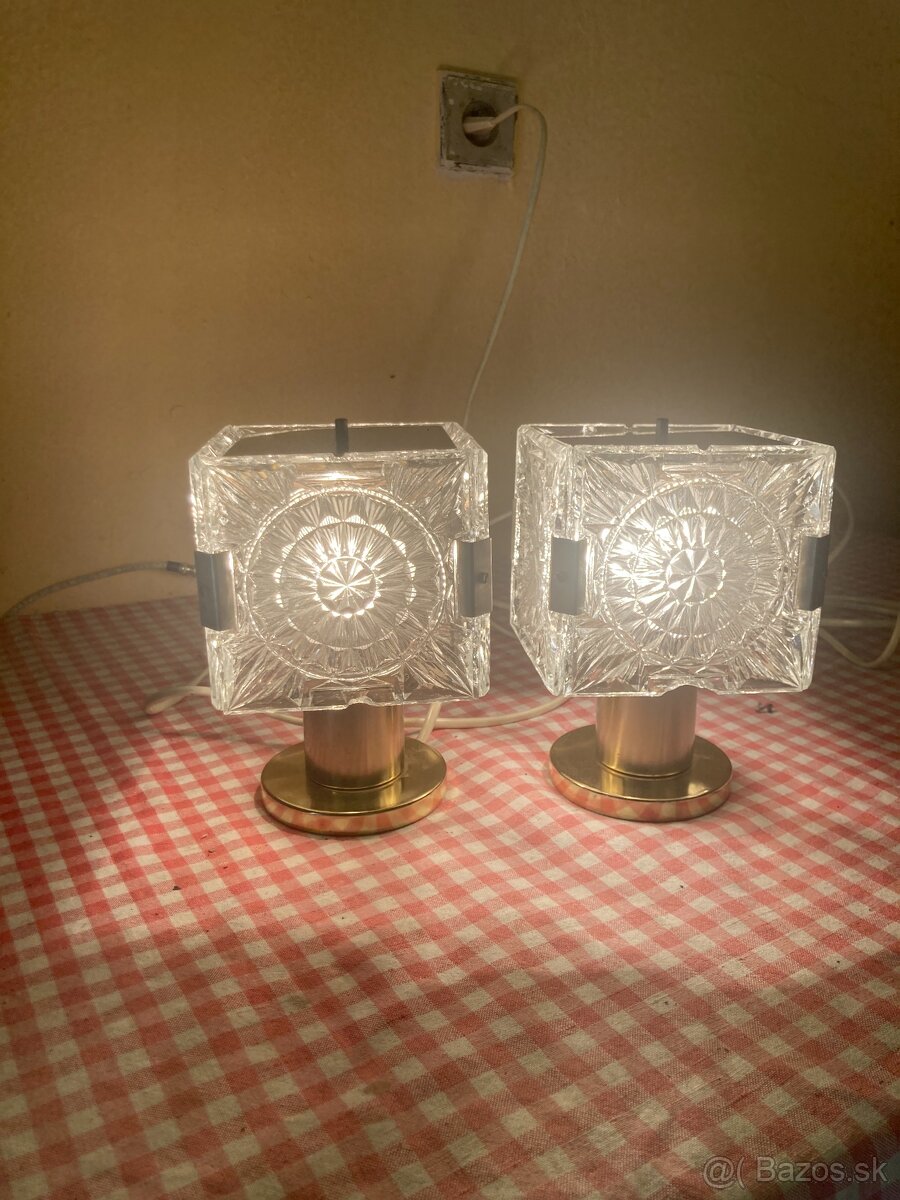 2x stolní lampička Kamenický Šenov
