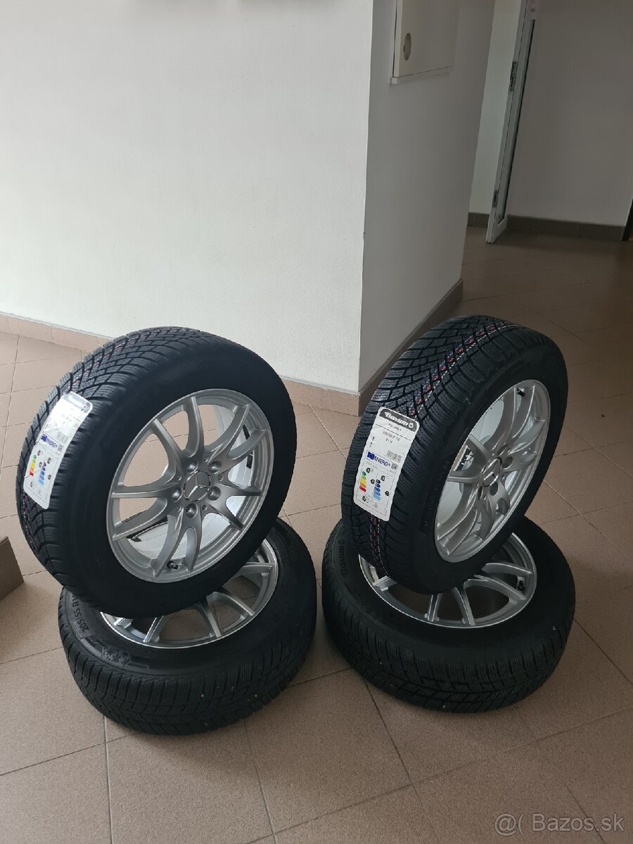 Mercedes 5x112 r16 zimná sada.w246 nové pneu dot/2624/