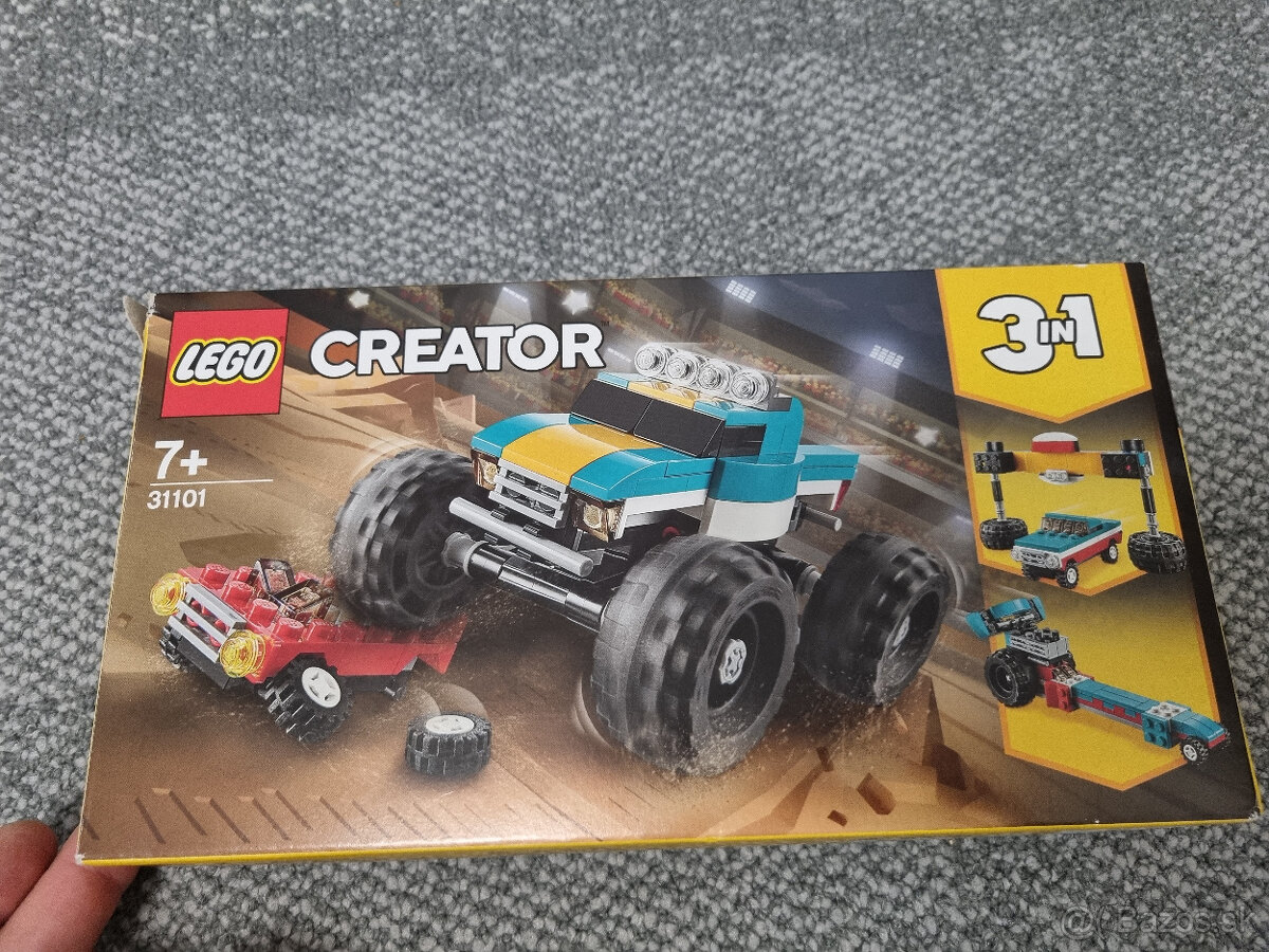 Lego 31101 Creator 3v1 Monster Truck, Muscle Car, Dragster