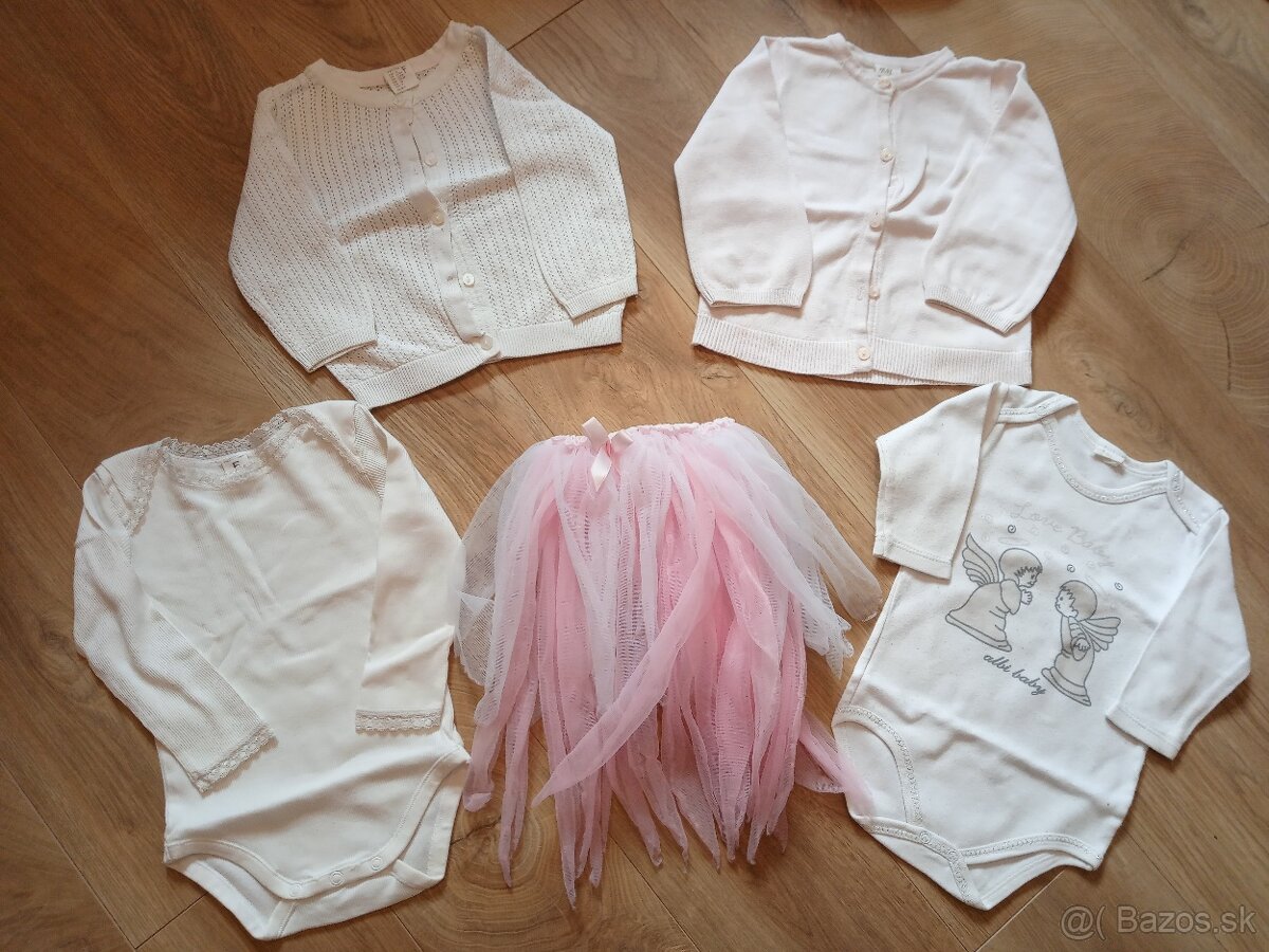 2xbody+2xsvetriky+suknicka tutu H&M 74/80