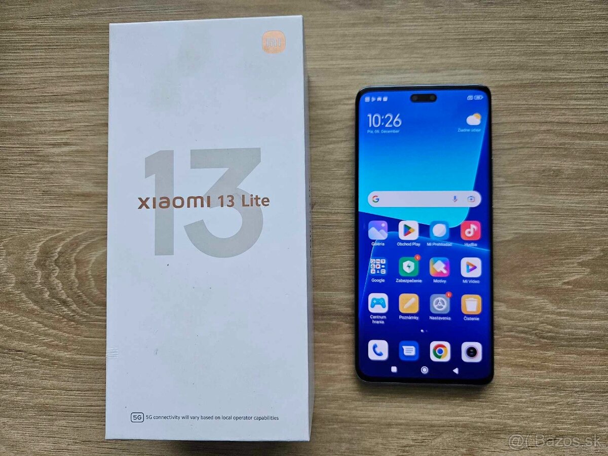 Xiaomi 13 Lite 5G 8GB/256 GB modry, top stav, zaruka