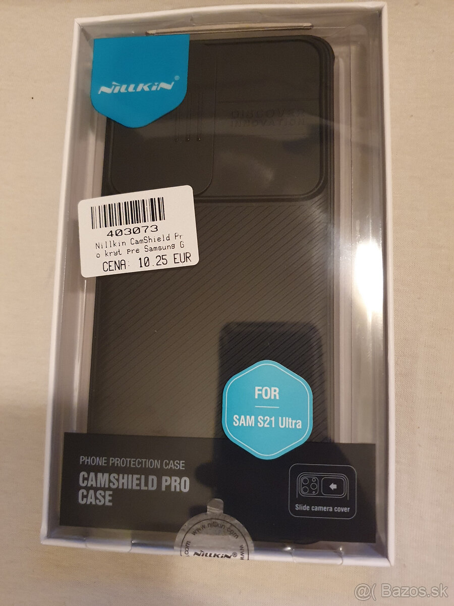 Samsung Galaxy S21-Nillkin - Puzdro CamShield-- čierne