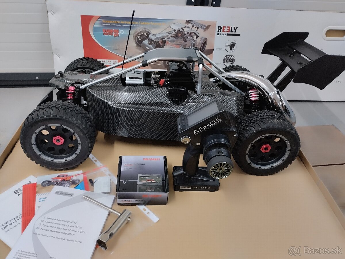 RC model benzínový Buggy Reely Carbon Fighter III, 1:6, 2WD,