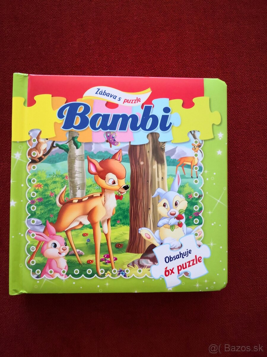 Predám detskú knihu Bambi s puzzle