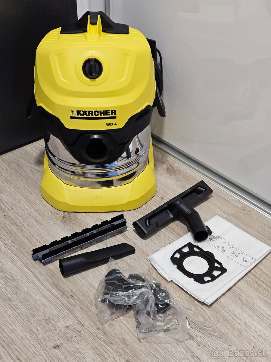 Nepoužitý mokro-suchý vysávač Karcher WD 4 Premium