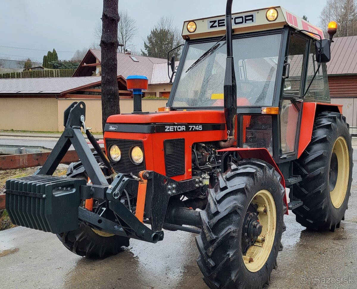 Predam traktor zetor 7745 s TP a ŠPZ - 3000 MTH ORIGINAL