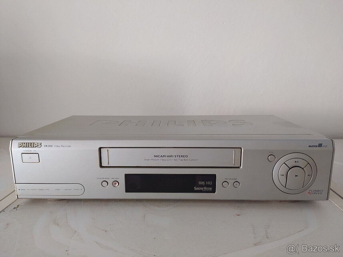 Videorekordér Philips VR830 HIFI STEREO, 6 hlavove