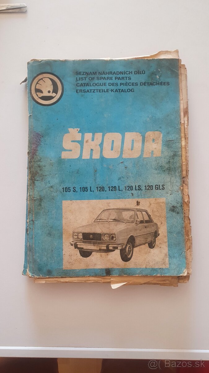 Predam priručky na opravu ŠKODA 120,105 modely S,L,LS,GLS