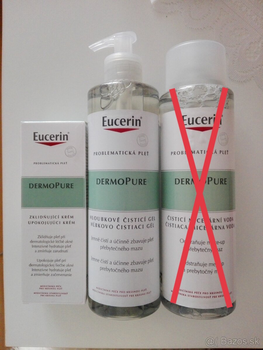 Kozmetika Eucerin, výrobky rad Dermopure