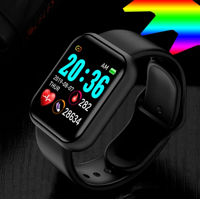 (IHNEĎ) Fitness Smart hodinky D20, čierne