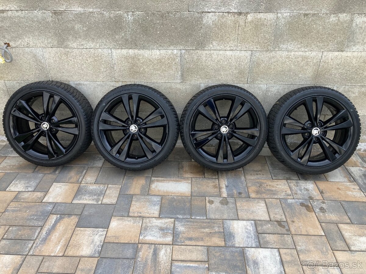 Predám zimnú sadu org ŠKODA 5x112 7,5J ET51 225/40 R18