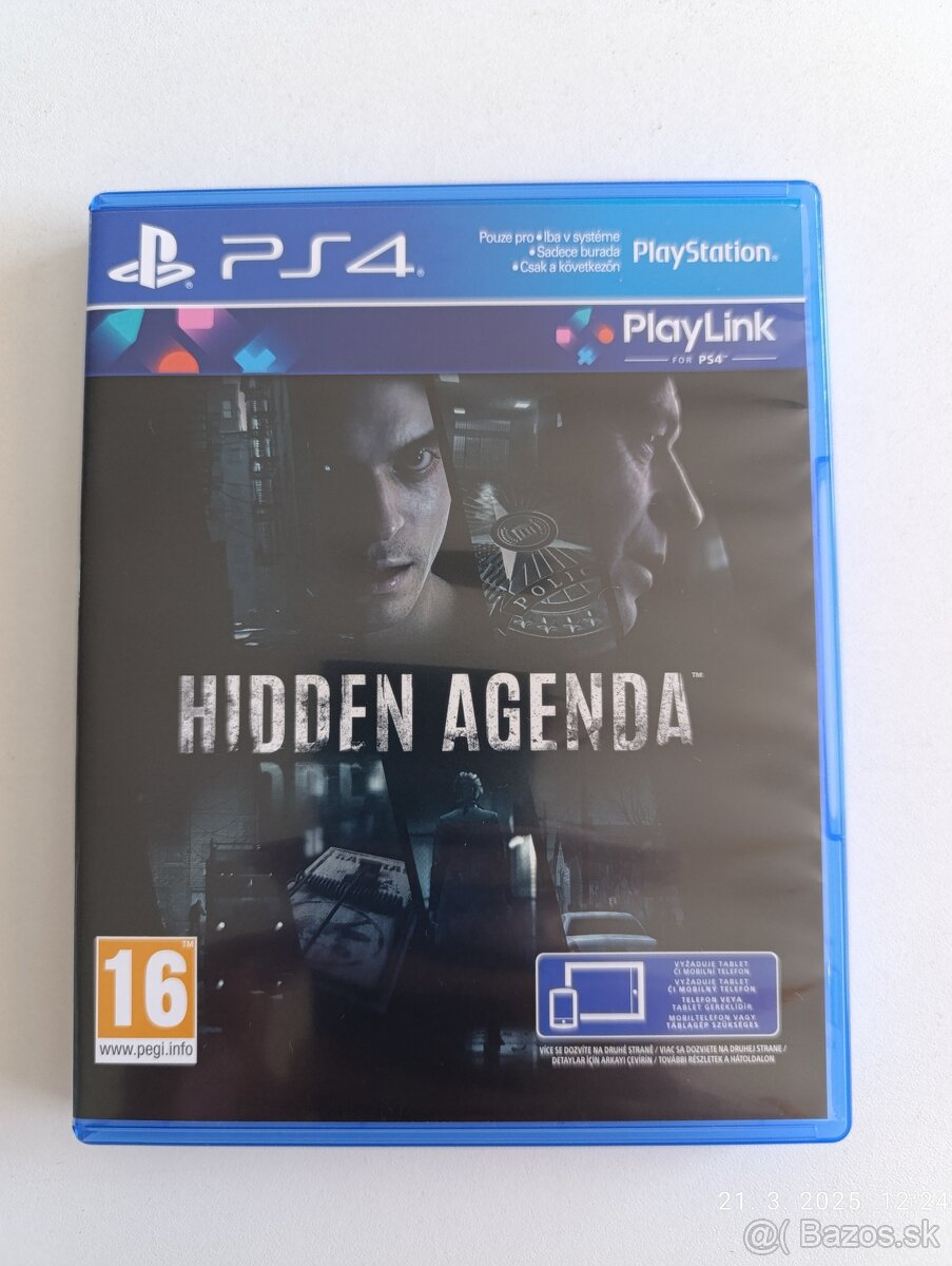 Hidden Agenda PS4 CZ