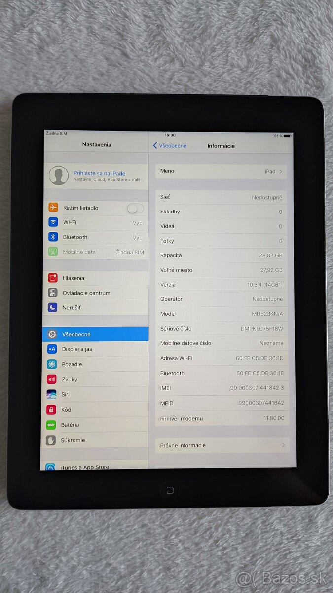 Apple iPad 4 32GB (751)