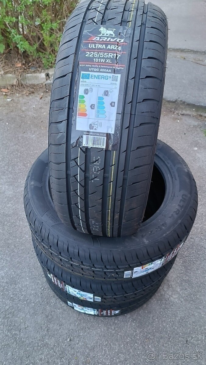 225/55 R17 letné pnematiky