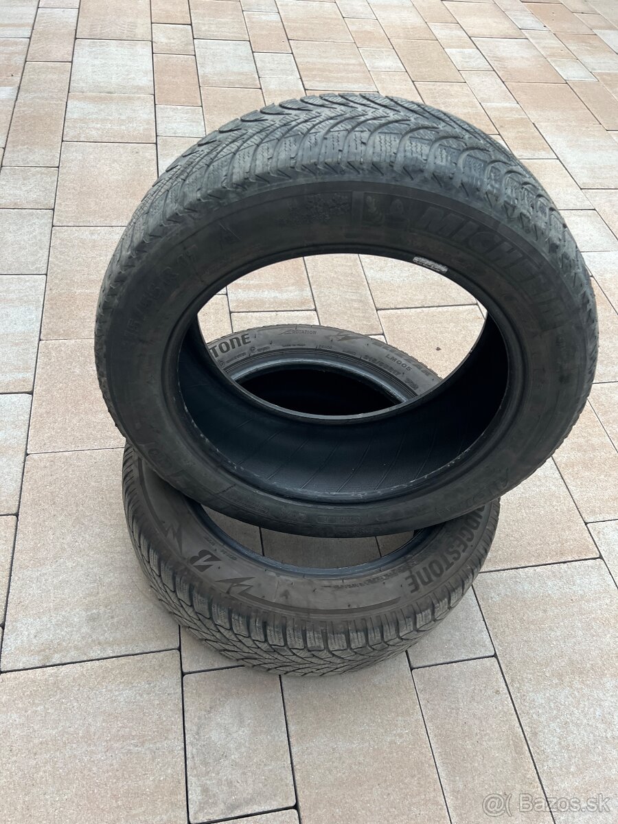 Predám zimné pneumatiky 215/55 R17