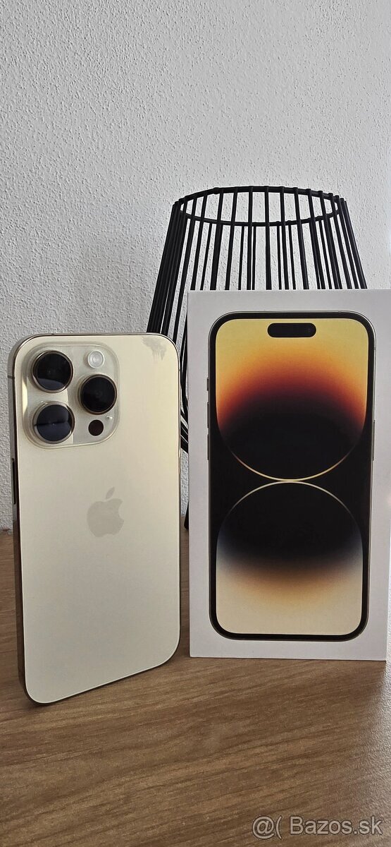 Apple iPhone 14 Pro 256 GB GOLD, TOP STAV