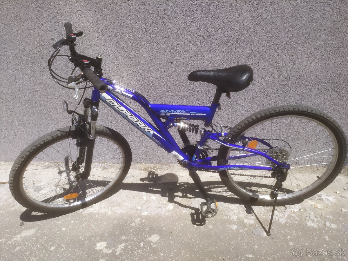 Detský celoodpružený bicykel Olpran 24"