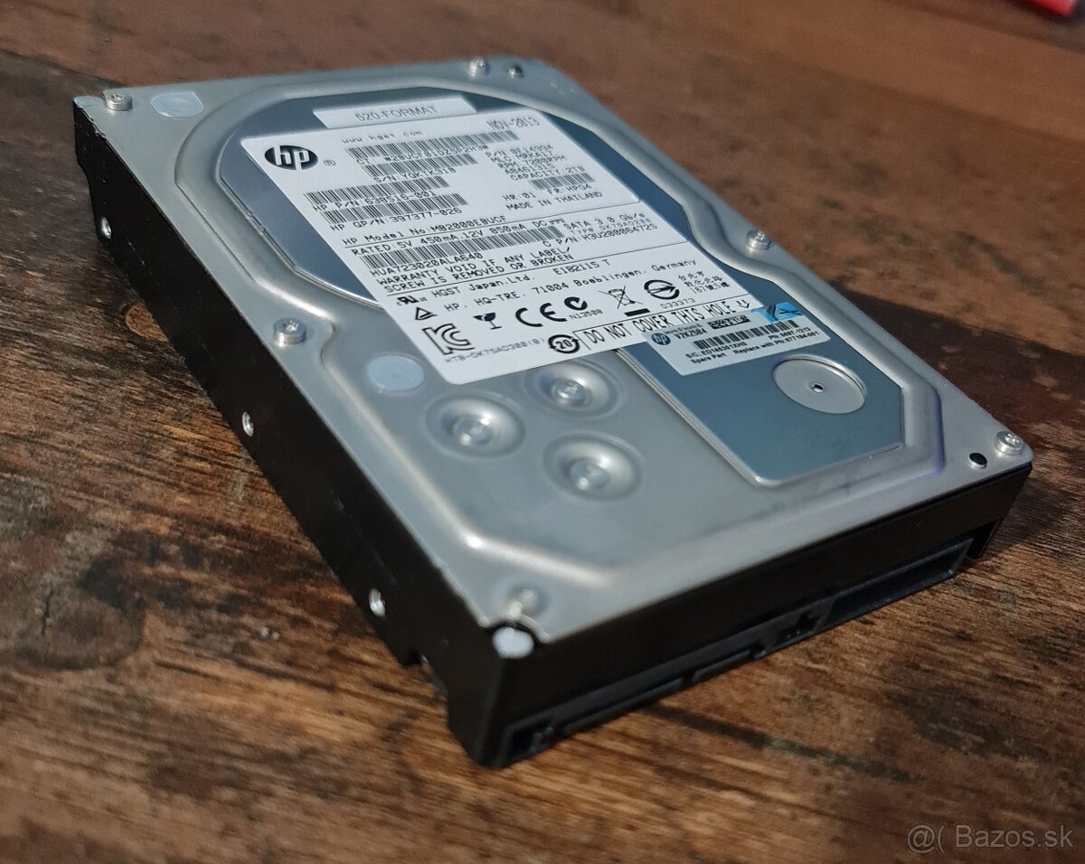 3,5" 2TB SATA HDD od HP