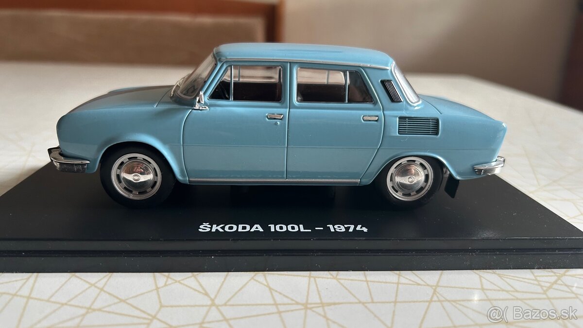 ŠKODA 100L svetlo modrá - HACHETTE 1/24