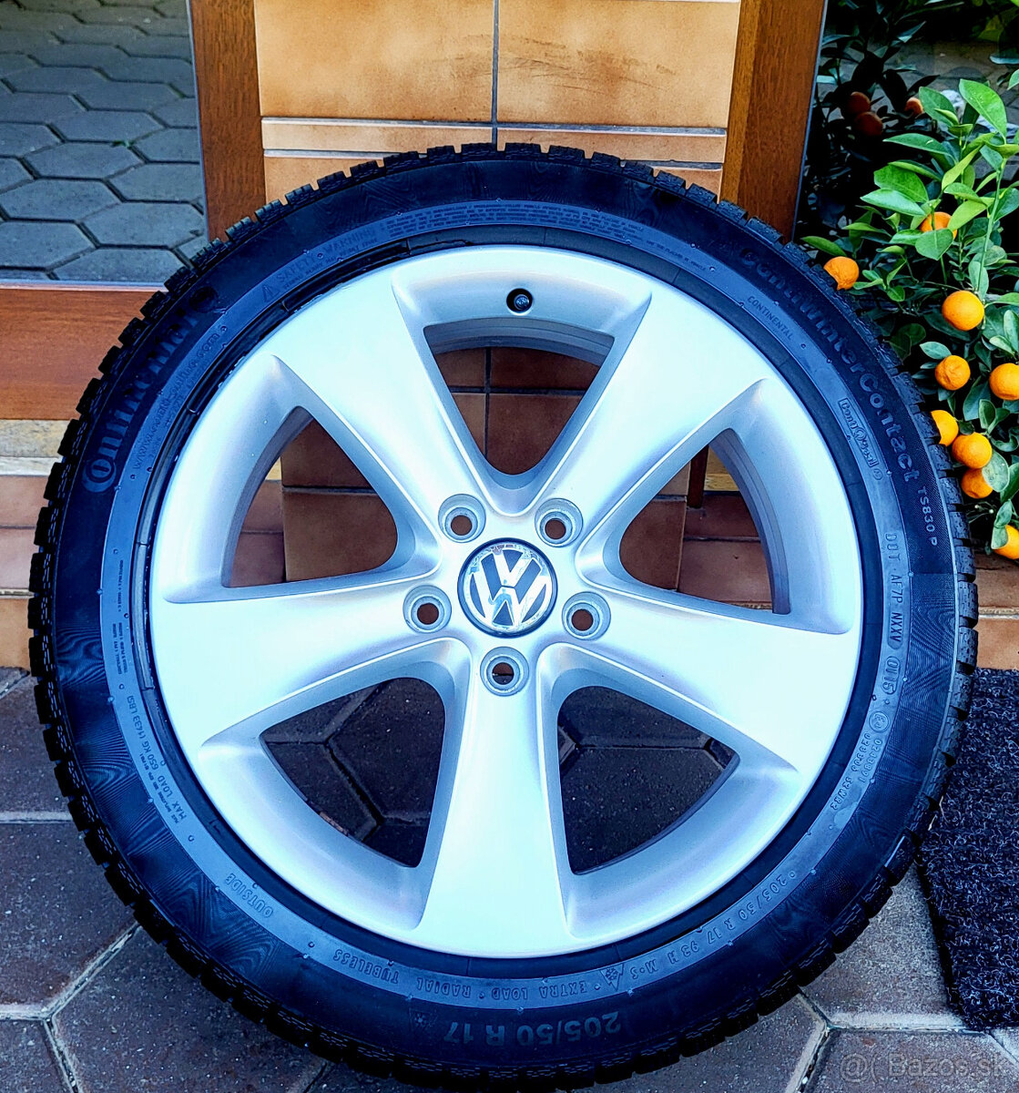 alu R17 5x112, pneu 205/50, orig. VW Passat, CC, EOS