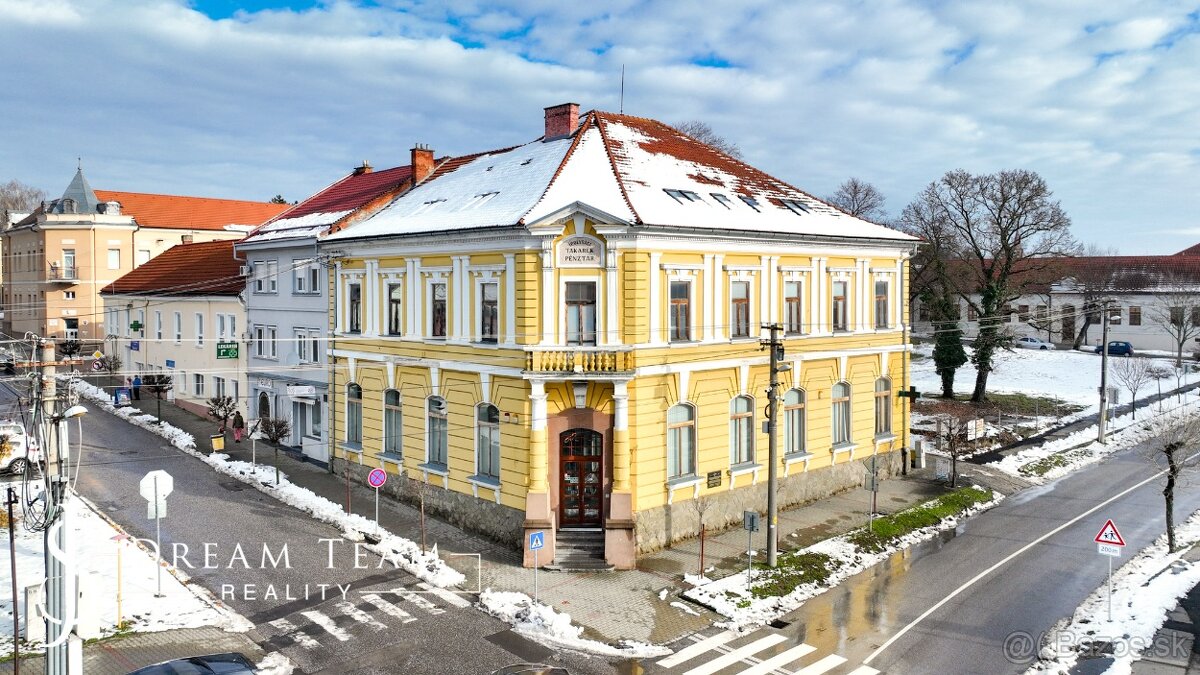 Viacúčelová 960m2 historická budova Šahy centrum