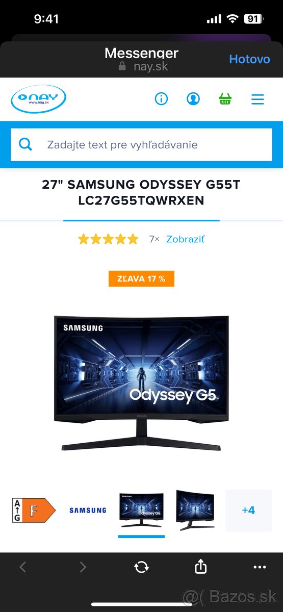 Herný monitor Samsung