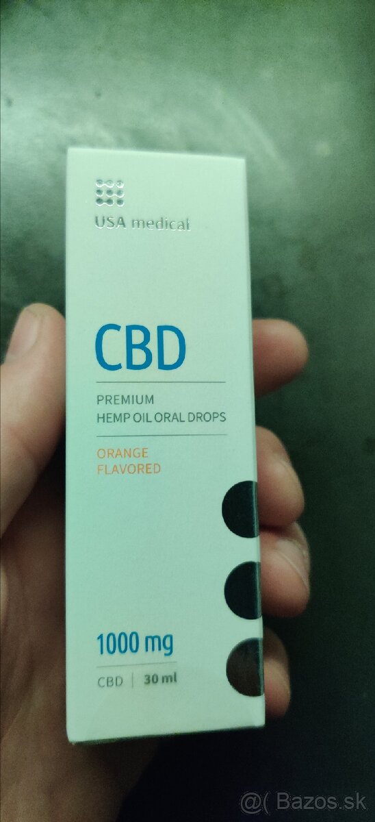 CBD 30ml pomaranč ústne kvapky