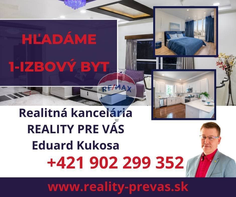 1 izbový byt v Púchove - hladame