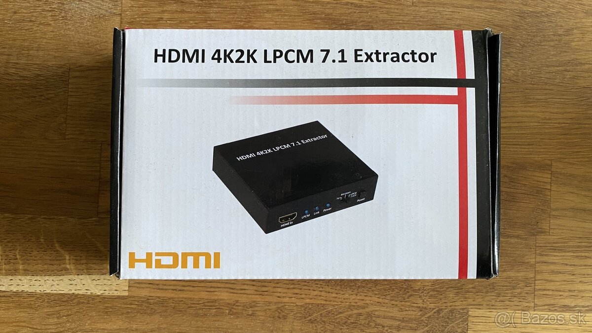 HDMI 4K2K LPCM 7.1 extractor (audio extraktor)