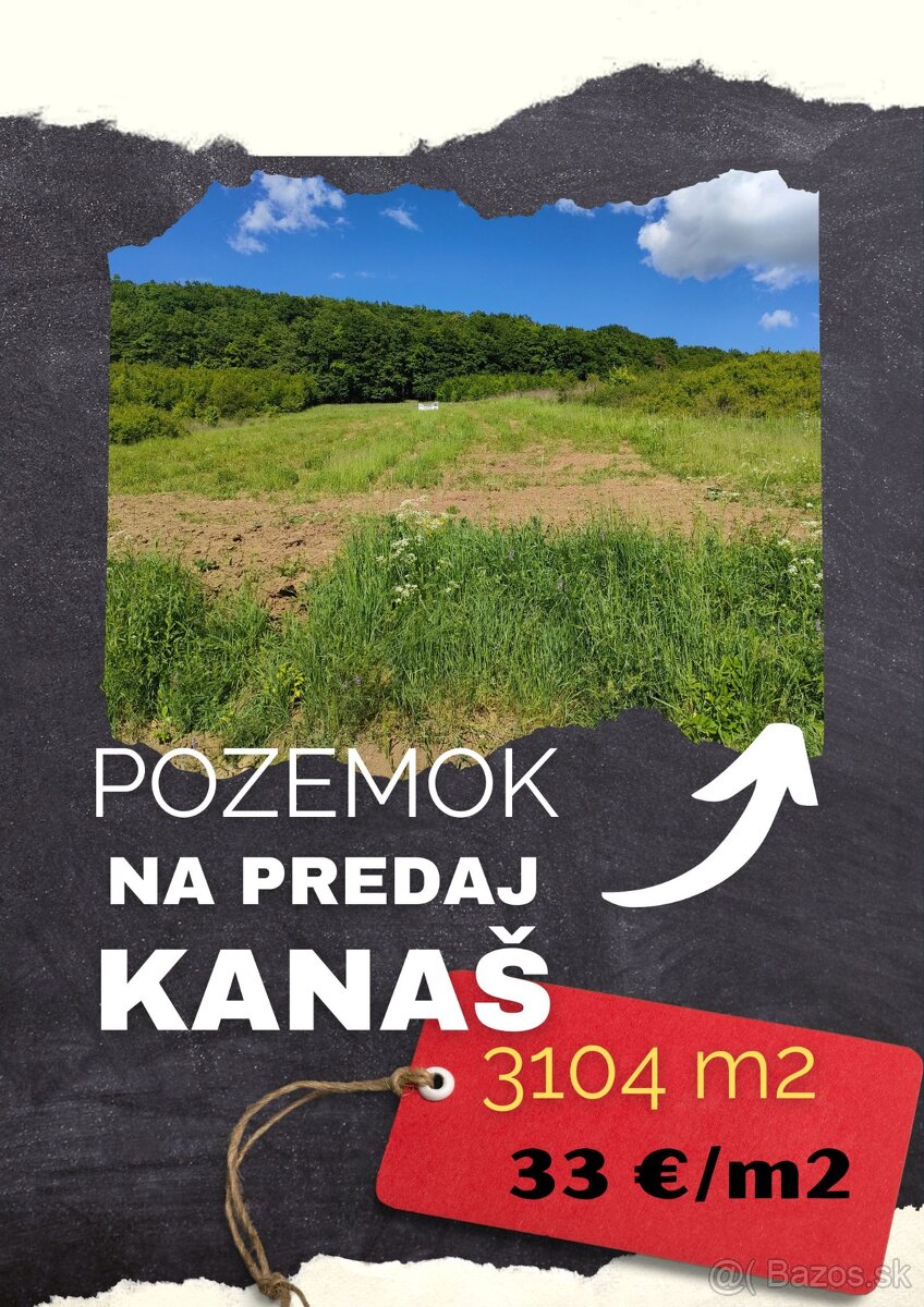 Investičný pozemok Kanaš