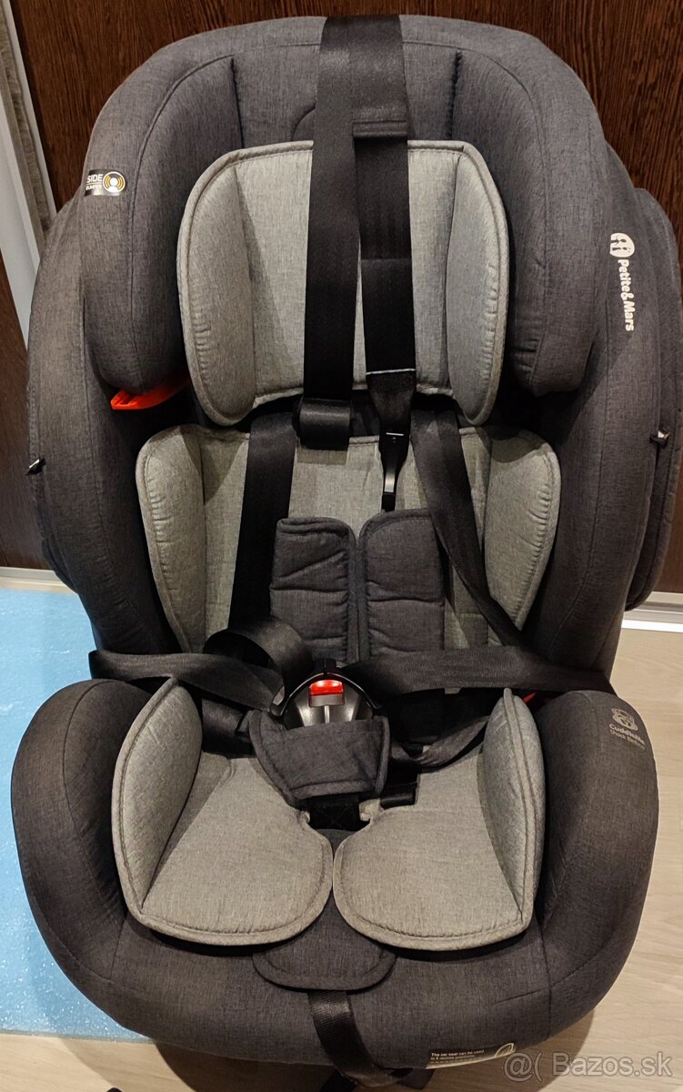 PETITE&MARS Autosedačka Prime lI (9-36 kg) - Isofix Grey