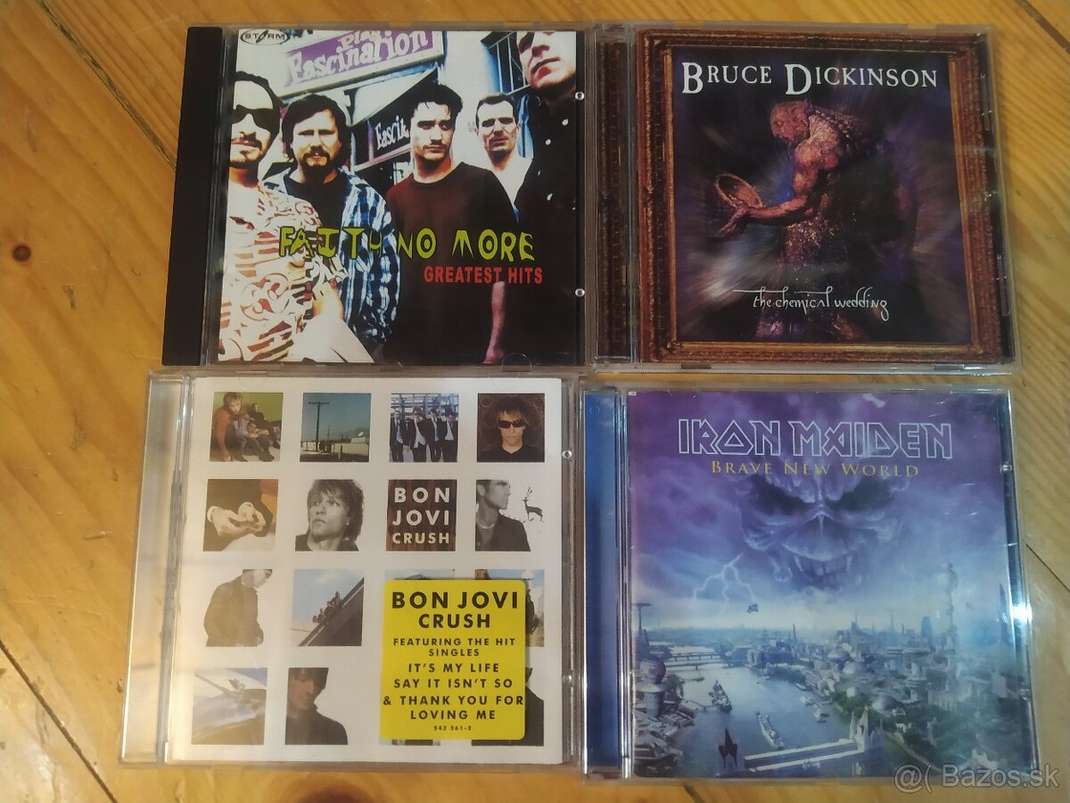 Predám Cd Iron Maiden, Bruce Dickinson, Bon Jovi, FNM