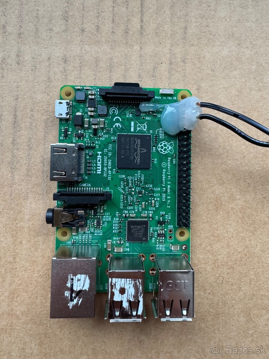 Raspberry Pi 3 medel B s TP link POE, 16GB micro SD karta