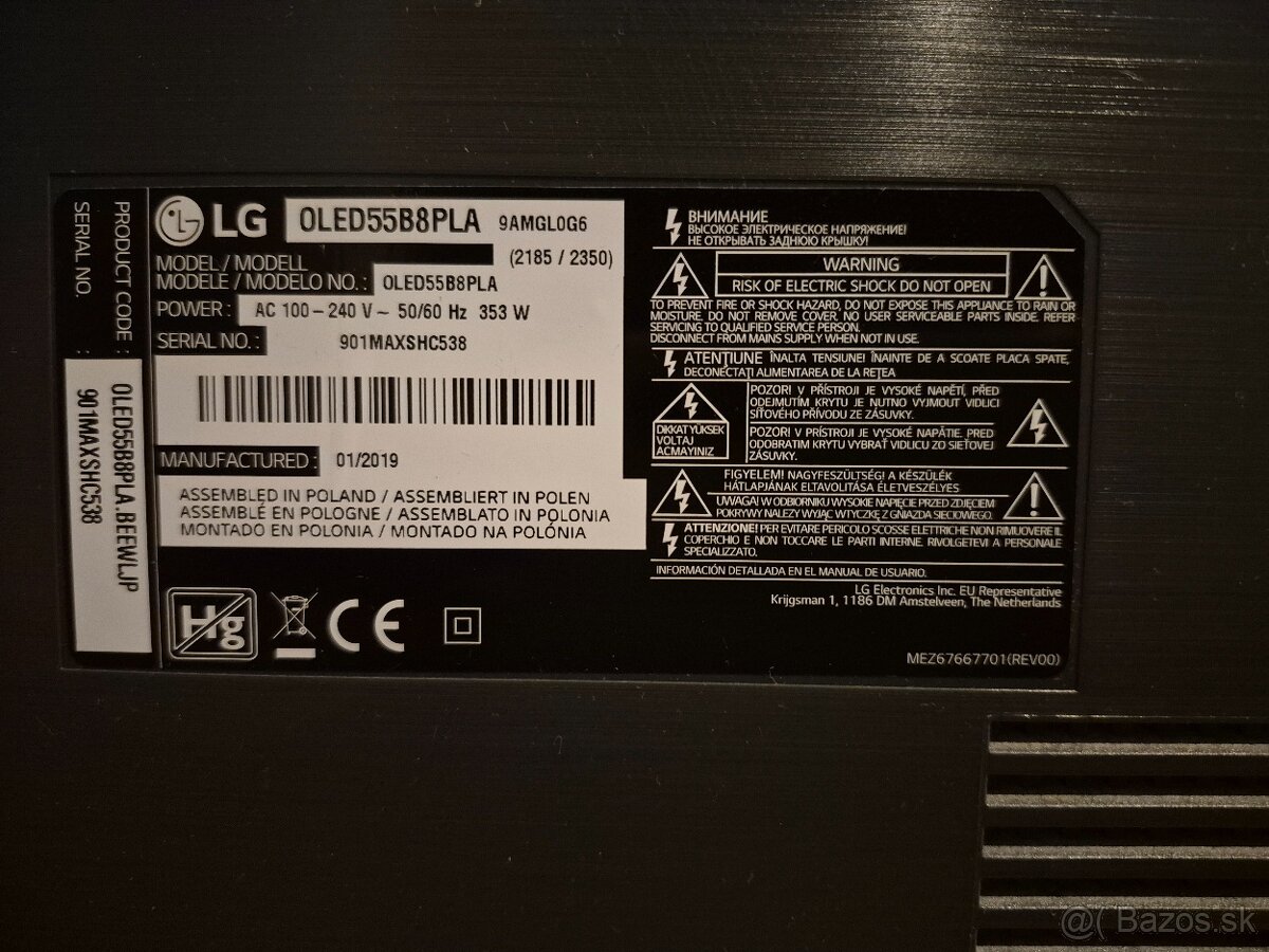 LG OLED 55" B8