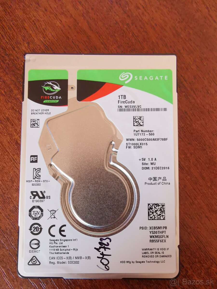 Seagate FireCuda Gaming SSHD 2,5 - 1TB