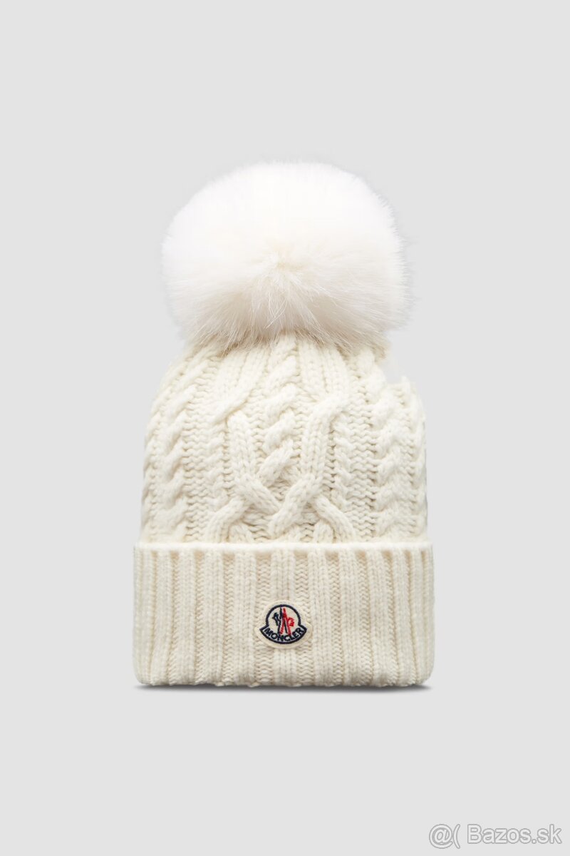 Dámska čiapka Moncler - biela