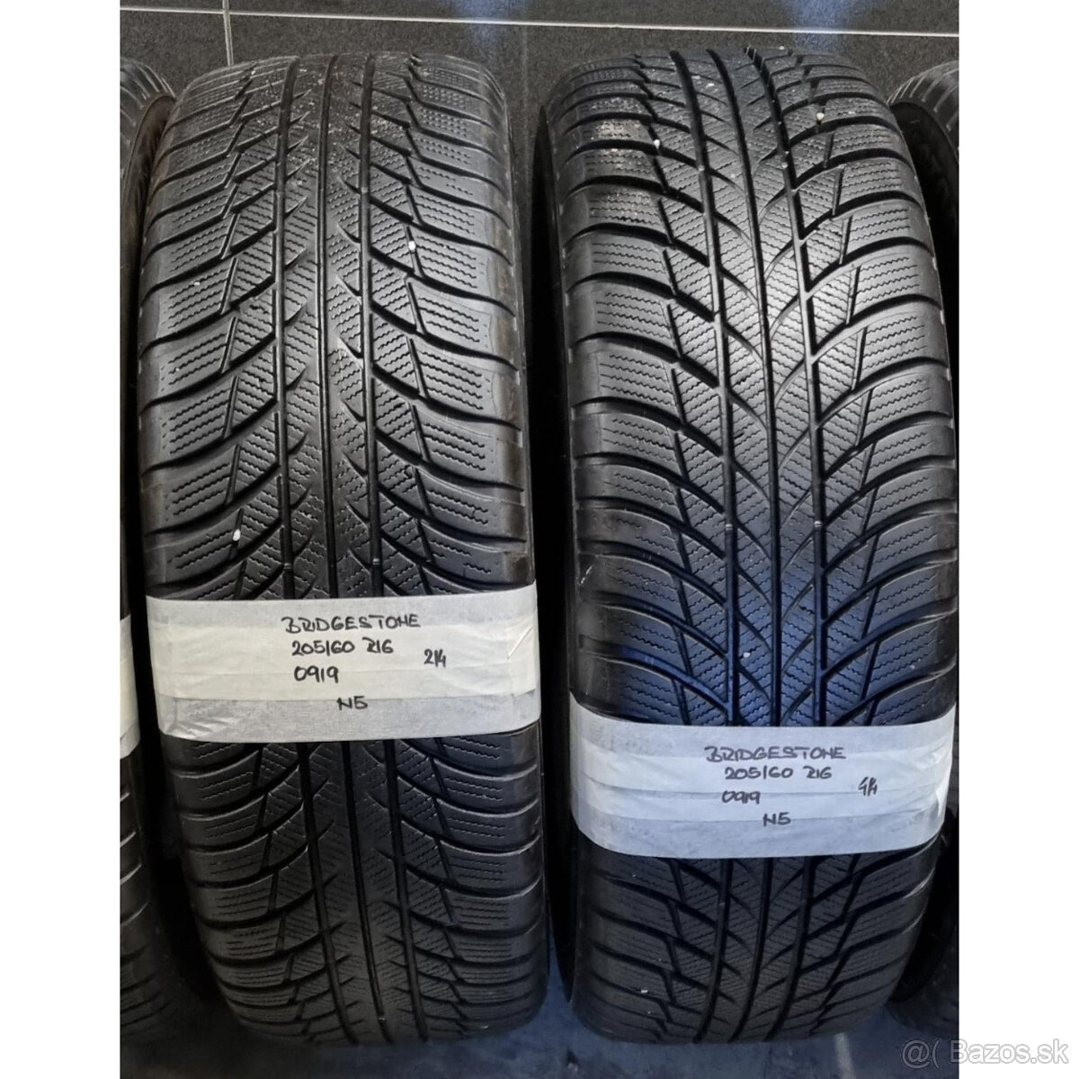 Zimné pneumatiky 205/60 R16 BRIDGESTONE DOT0919