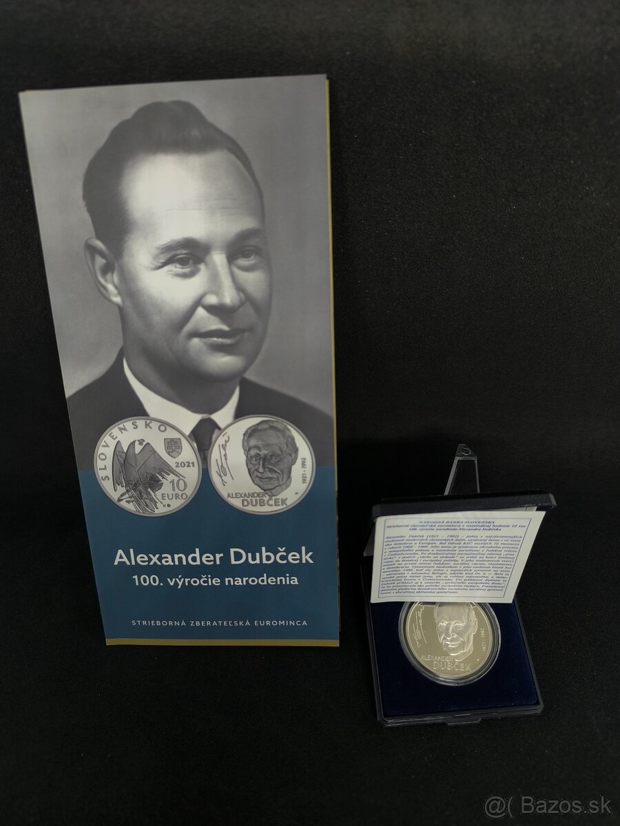 10€ 2021 Alexander Dubček - PROOF