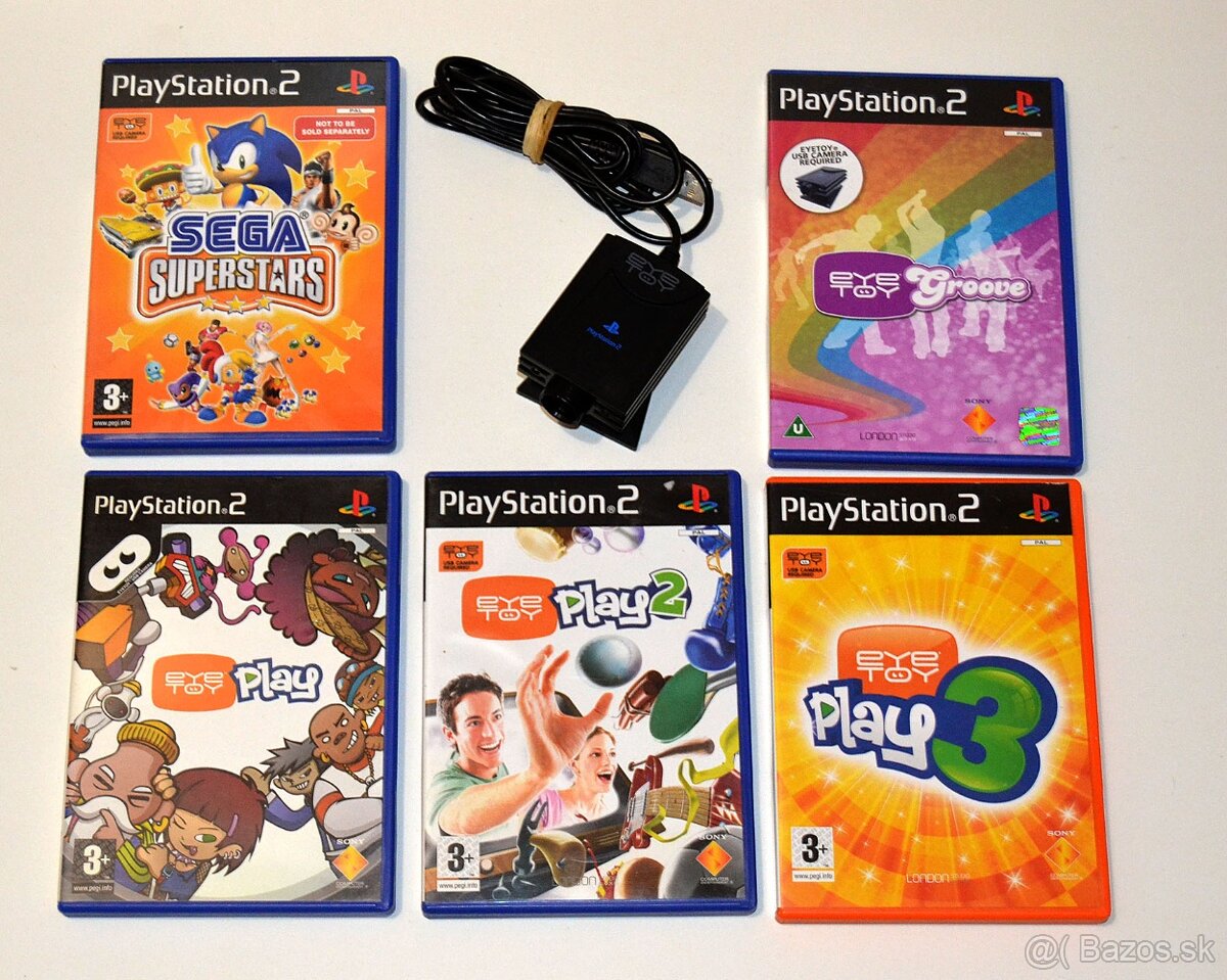 EyeToy kamera pre Playstation 2 + 5 hier