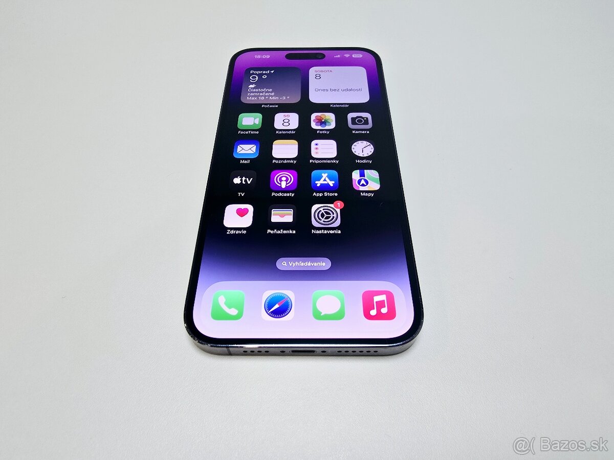 APPLE IPHONE 14 PRO MAX 256GB PURPLE ZDRAVIE BATÉRIE 100%