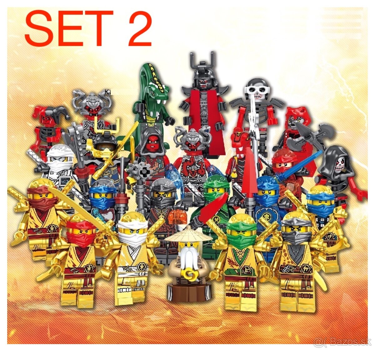 Figurky Ninjago (24ks) typ lego 2 - nove, nehrane