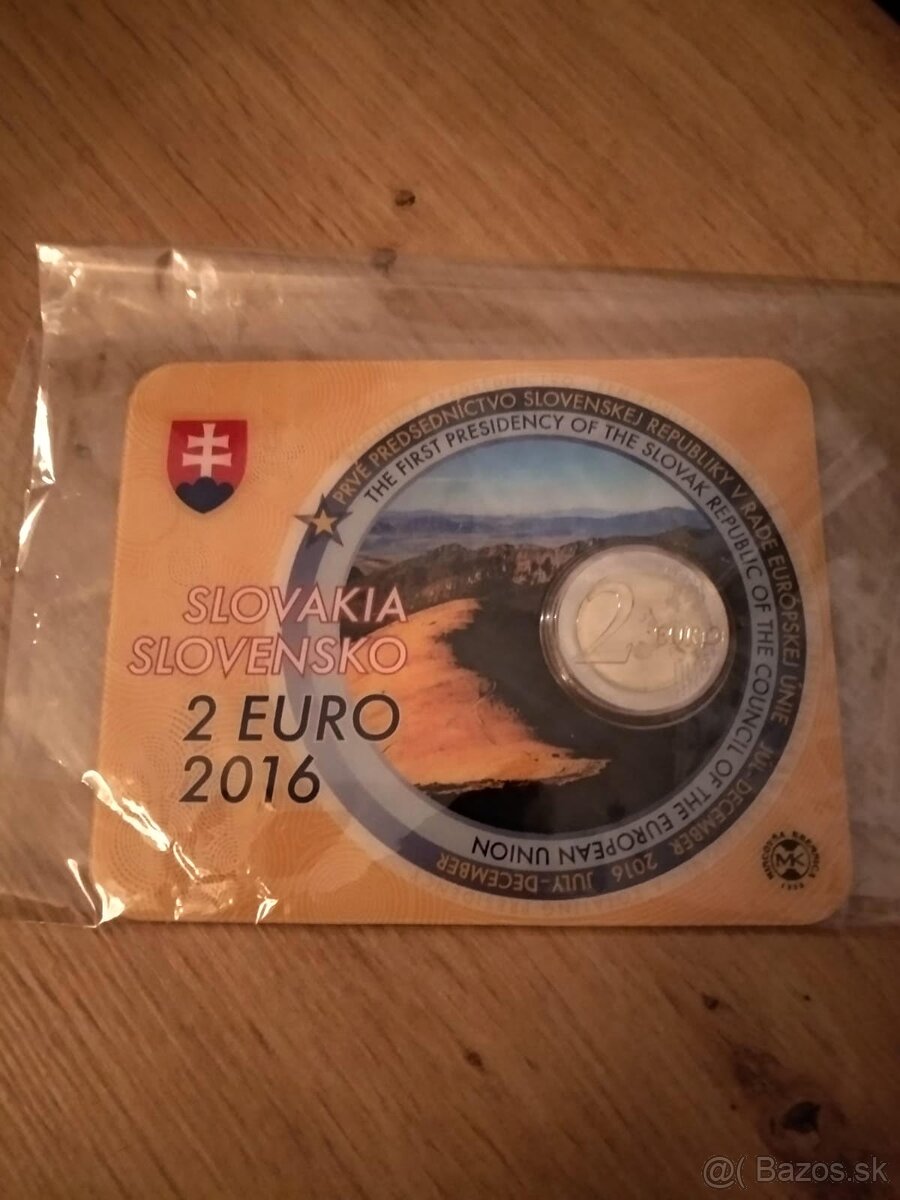 2 euro Coincard Slovensko 2016 - Predsedníctvo