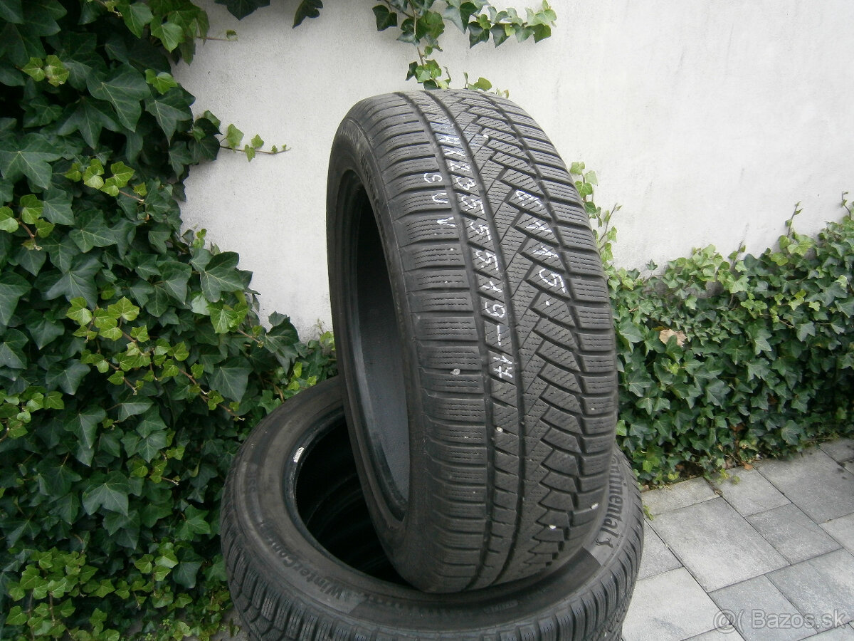 Predám 4x zimné pneu Continental SUV 235/55 R19 101HXL