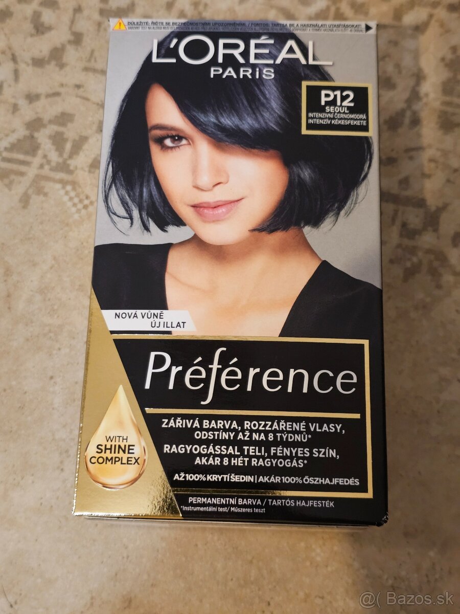 L'Oréal Paris Farba na vlasy Préférence P12 Black Blue