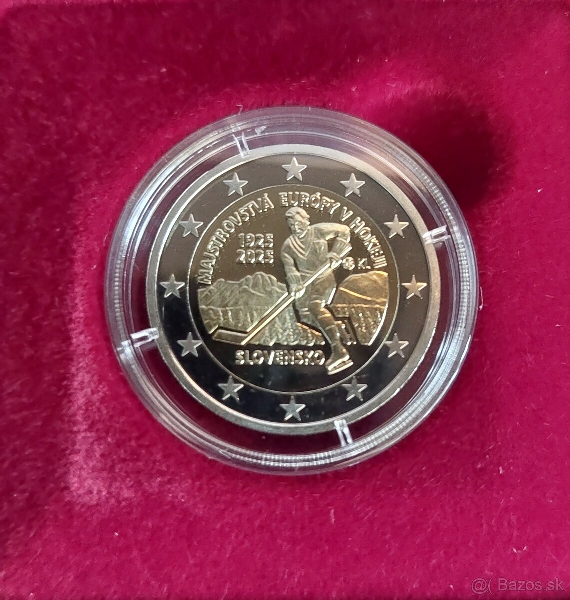 2€ proof 100. výročie hokejových majstrovstiev