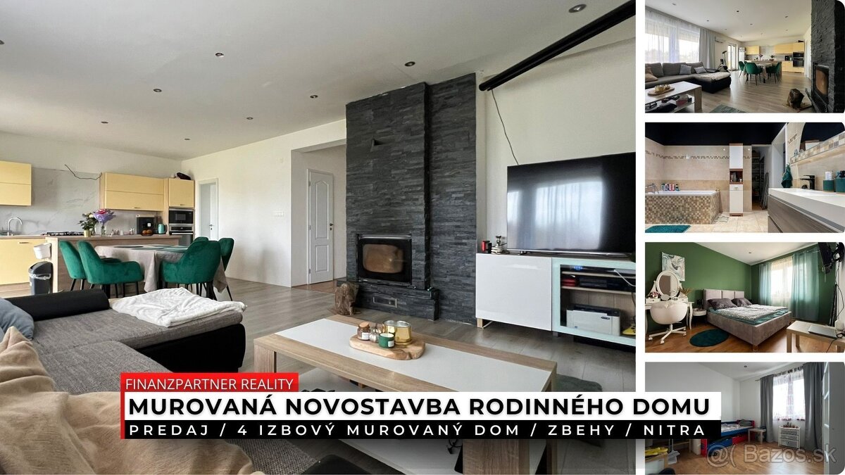 4 izbová novostavba s pozemkom, Zbehy, Nitra