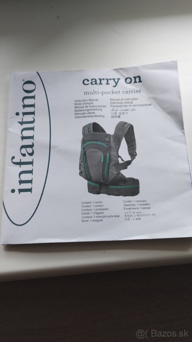 Infantino Carry On Multi-Pocket klokanka, nosič