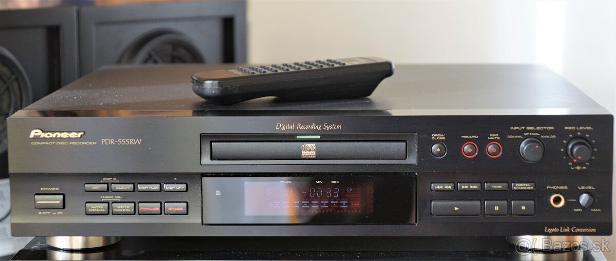 PIONEER PDR 555 RW CD player (DA-AD převodník) včetně DO