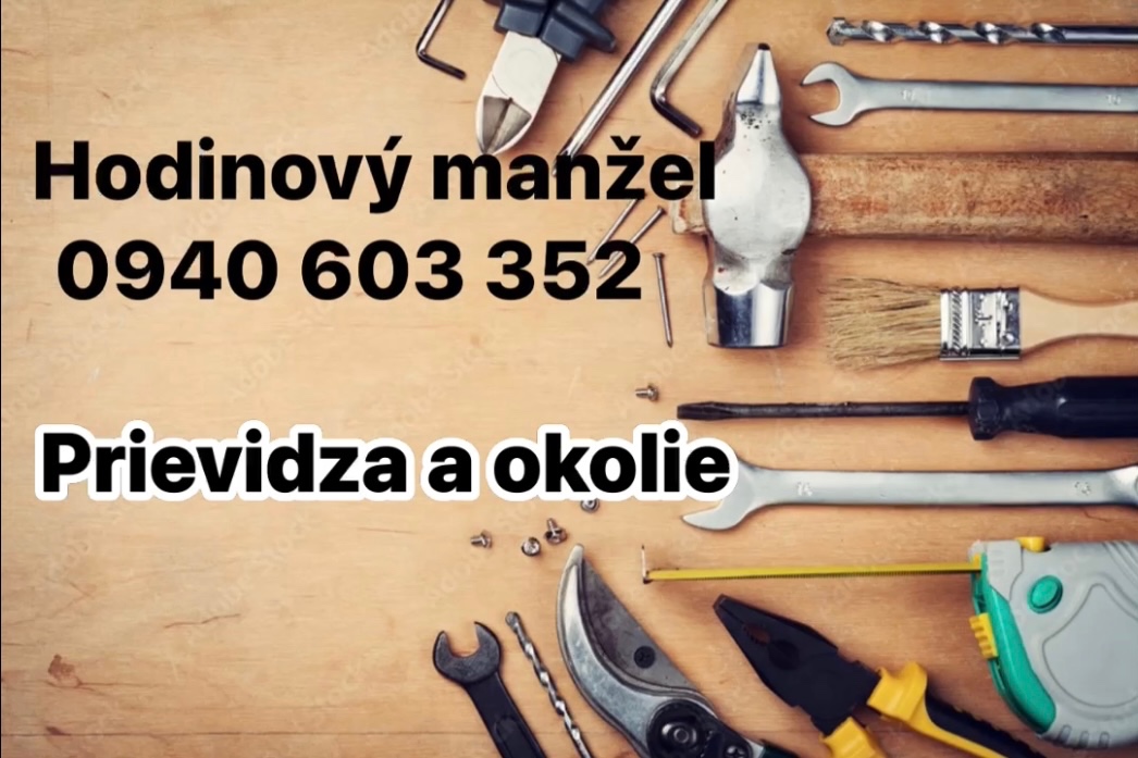 Hodinový manžel-majster, remeselnicke práce, maliar, opravár