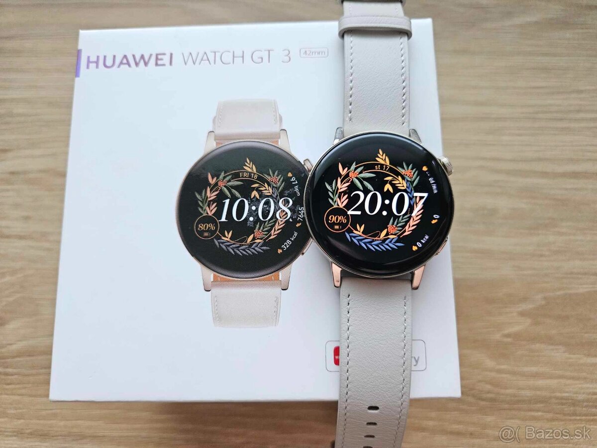 Huawei Watch GT 3 42mm Elegant White, top stav, zaruka